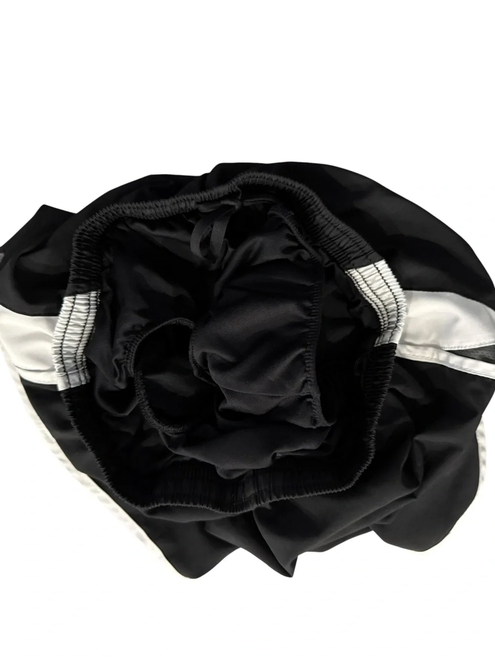 Nike Women’s Black, White & Gray Running Shorts, Size Small.